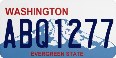 WA license plate ABQ1277