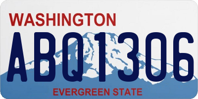WA license plate ABQ1306