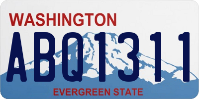 WA license plate ABQ1311