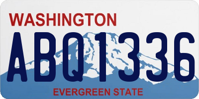 WA license plate ABQ1336