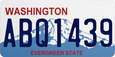 WA license plate ABQ1439