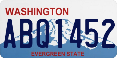 WA license plate ABQ1452