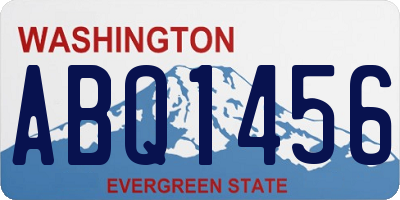 WA license plate ABQ1456