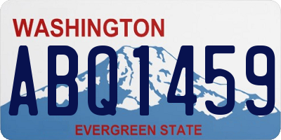 WA license plate ABQ1459