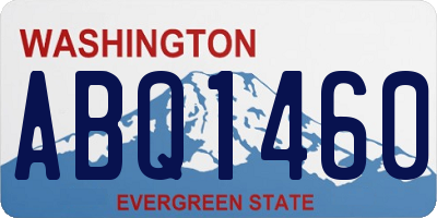 WA license plate ABQ1460