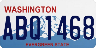 WA license plate ABQ1468