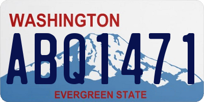 WA license plate ABQ1471