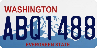 WA license plate ABQ1488