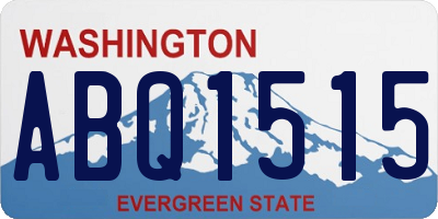WA license plate ABQ1515