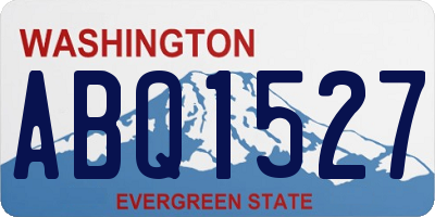 WA license plate ABQ1527