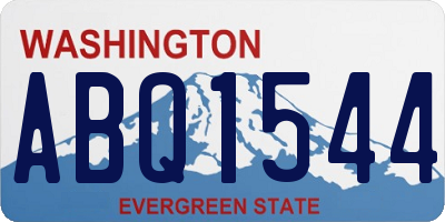 WA license plate ABQ1544