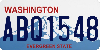 WA license plate ABQ1548