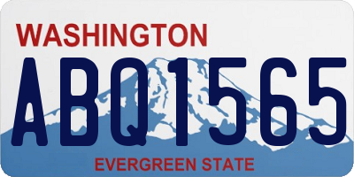 WA license plate ABQ1565