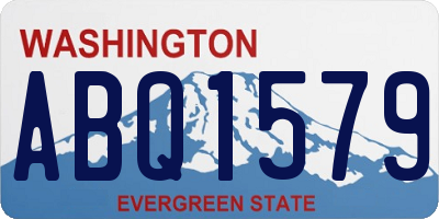WA license plate ABQ1579