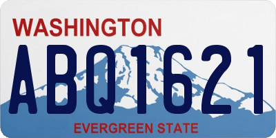 WA license plate ABQ1621