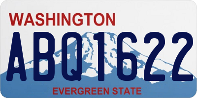 WA license plate ABQ1622