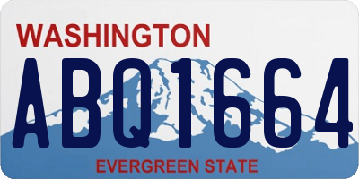 WA license plate ABQ1664