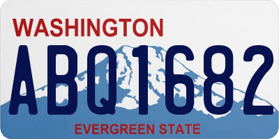 WA license plate ABQ1682