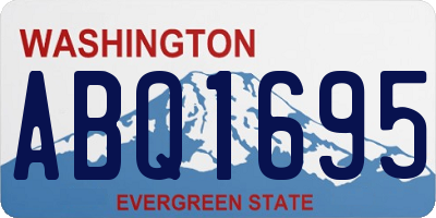 WA license plate ABQ1695