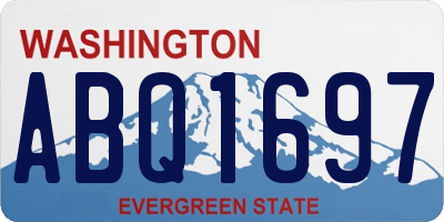 WA license plate ABQ1697