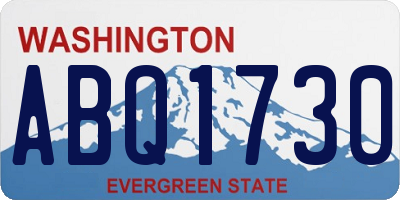 WA license plate ABQ1730