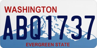 WA license plate ABQ1737