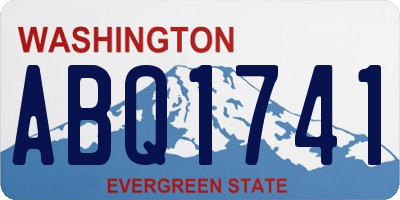 WA license plate ABQ1741