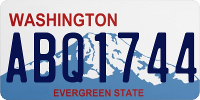 WA license plate ABQ1744