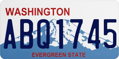 WA license plate ABQ1745