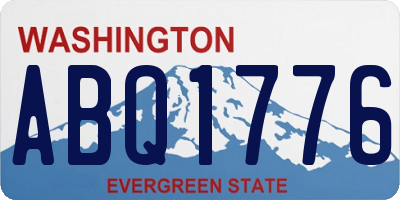 WA license plate ABQ1776