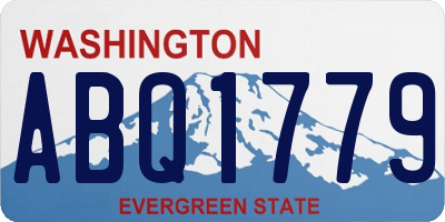 WA license plate ABQ1779