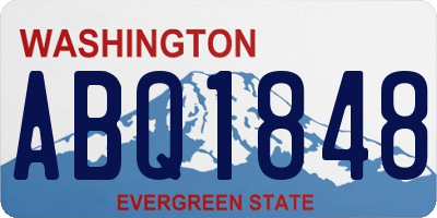 WA license plate ABQ1848