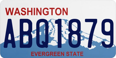 WA license plate ABQ1879
