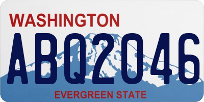 WA license plate ABQ2046
