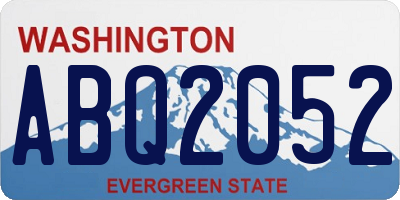 WA license plate ABQ2052