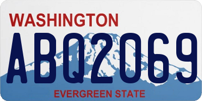 WA license plate ABQ2069