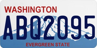 WA license plate ABQ2095