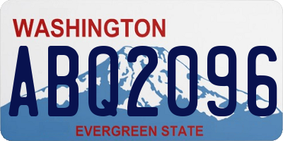 WA license plate ABQ2096