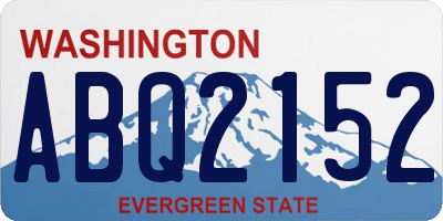WA license plate ABQ2152