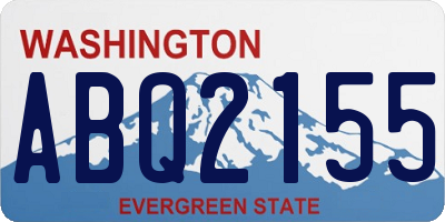 WA license plate ABQ2155