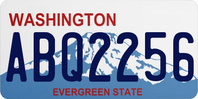 WA license plate ABQ2256