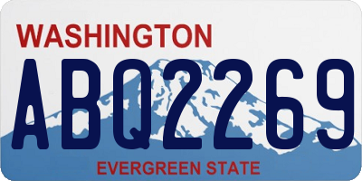 WA license plate ABQ2269