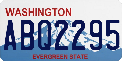 WA license plate ABQ2295