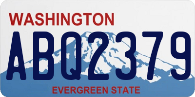 WA license plate ABQ2379