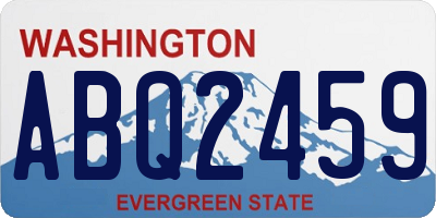 WA license plate ABQ2459