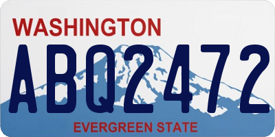 WA license plate ABQ2472