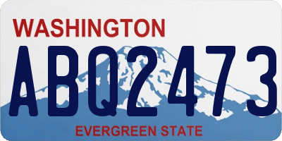 WA license plate ABQ2473