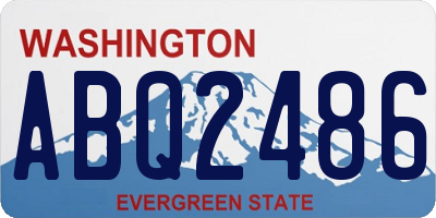 WA license plate ABQ2486