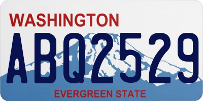 WA license plate ABQ2529