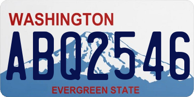 WA license plate ABQ2546
